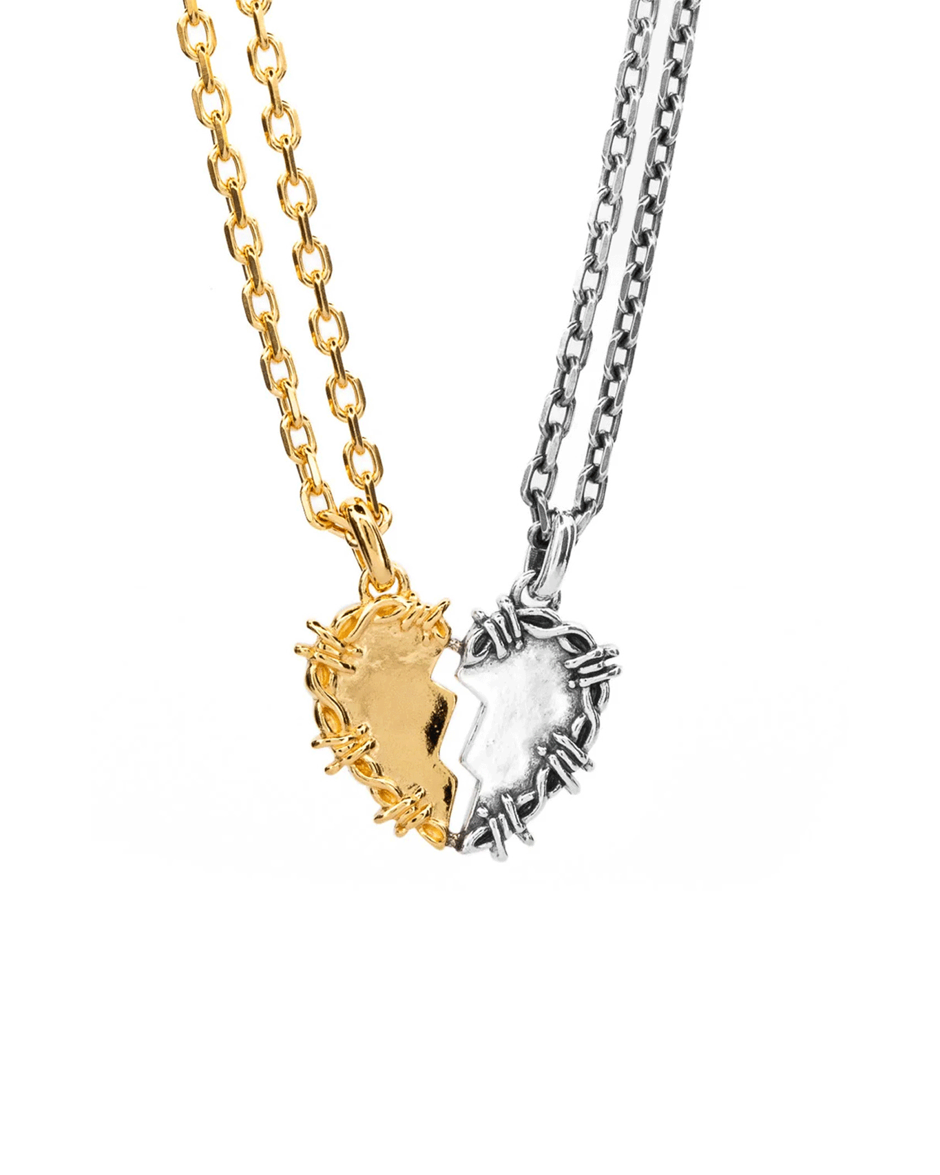 Breakable Heart Necklace | Gold + Silver – Lox & Chain