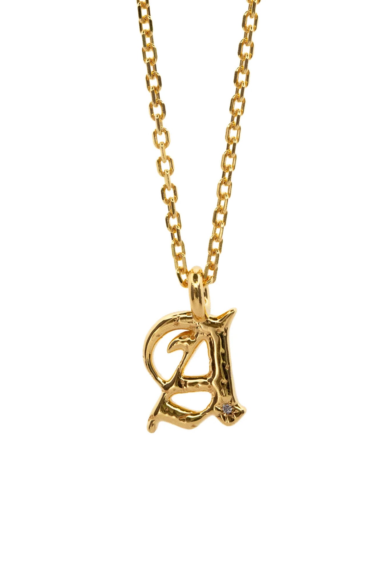 Alphabet Icon Necklace | Gold