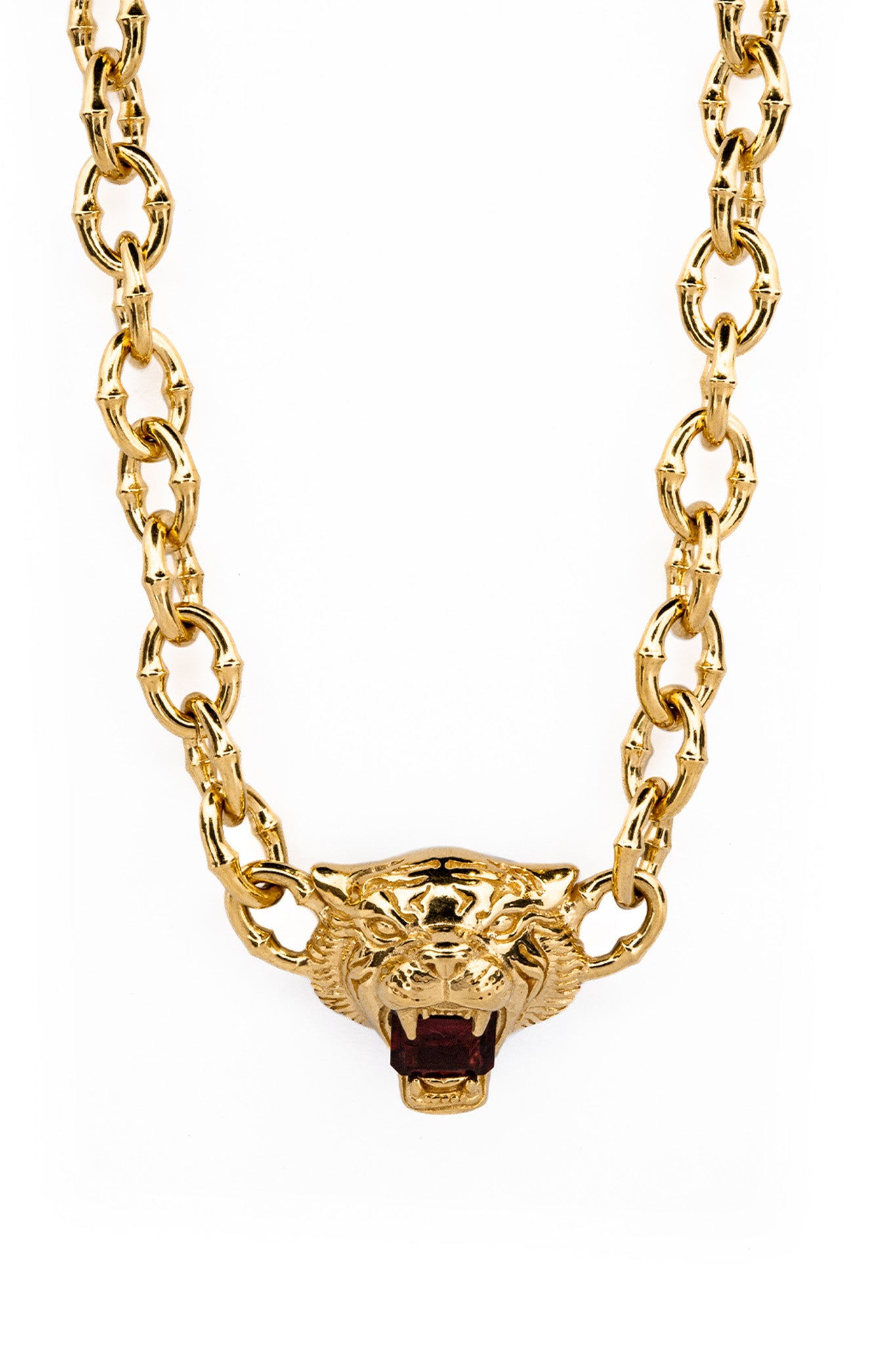 Love Kills Necklace - Garnet | Gold
