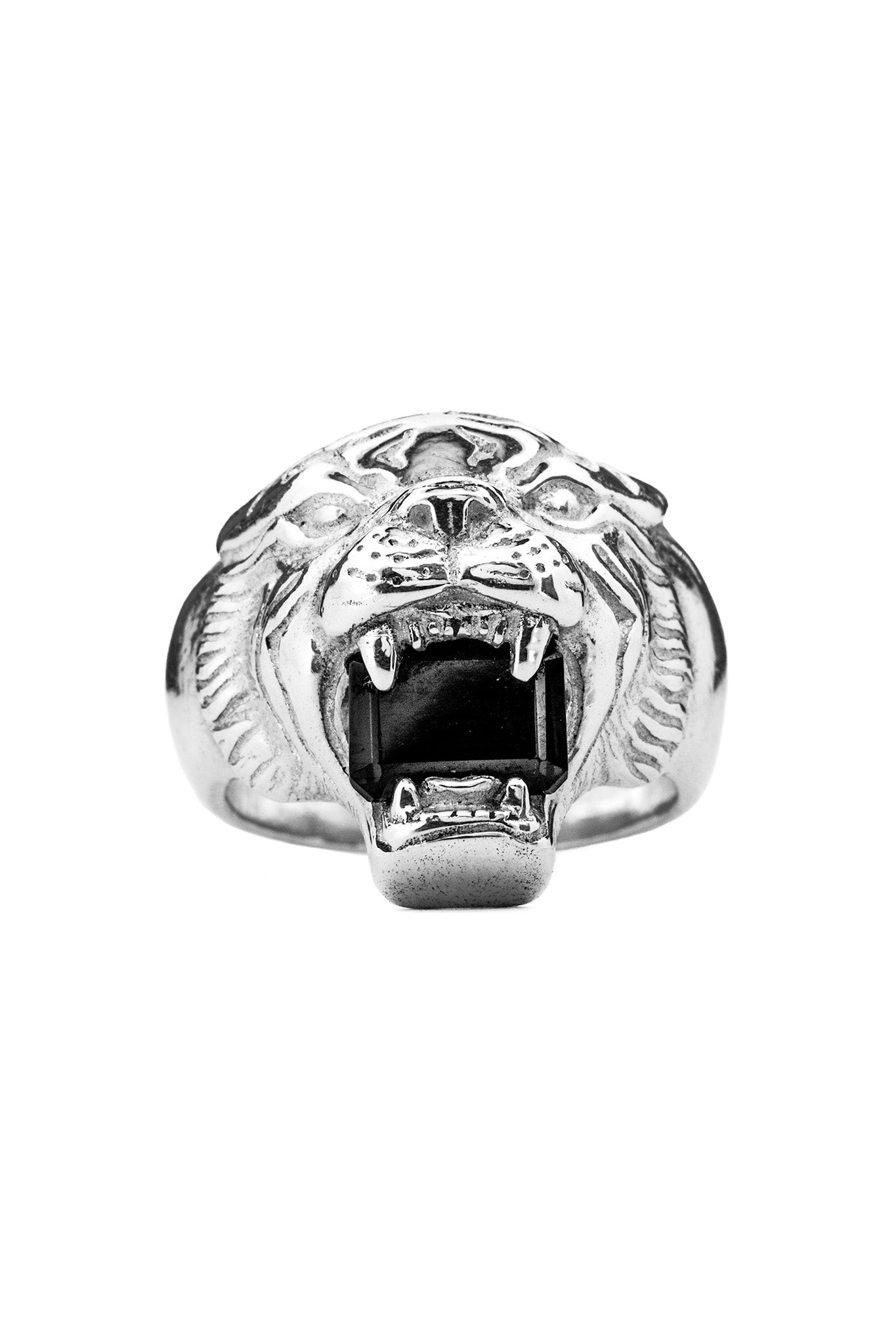 Love Kills Signet - Black Zircon
