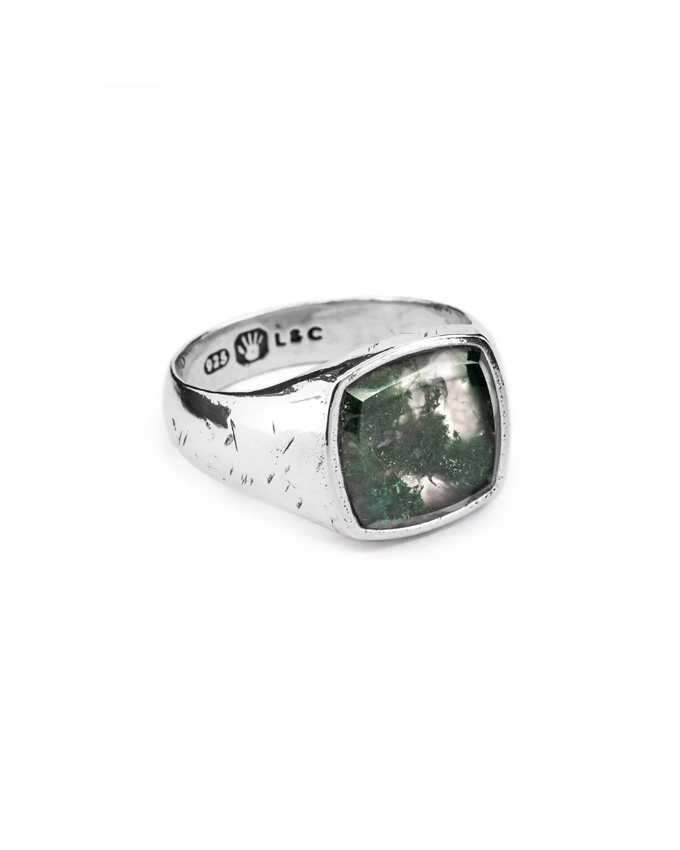 TOM WOOD リングCushion Moss Agate 54 TOM WOOD リングCushion Moss Agate 54 TOM WOOD 【公式通販】