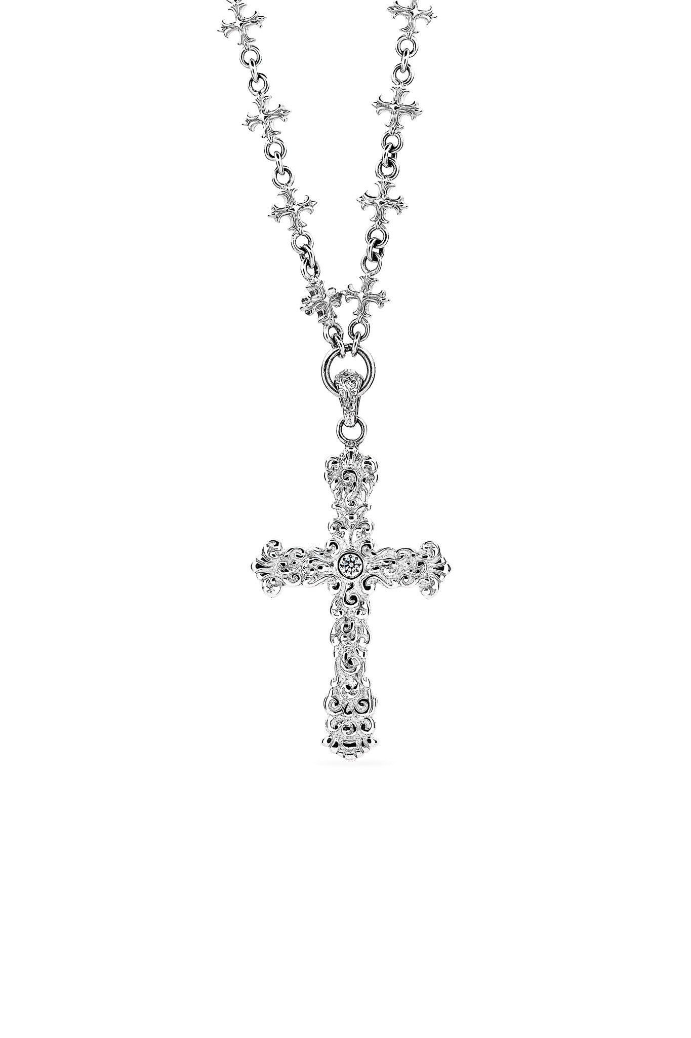Baroque Cross Necklace