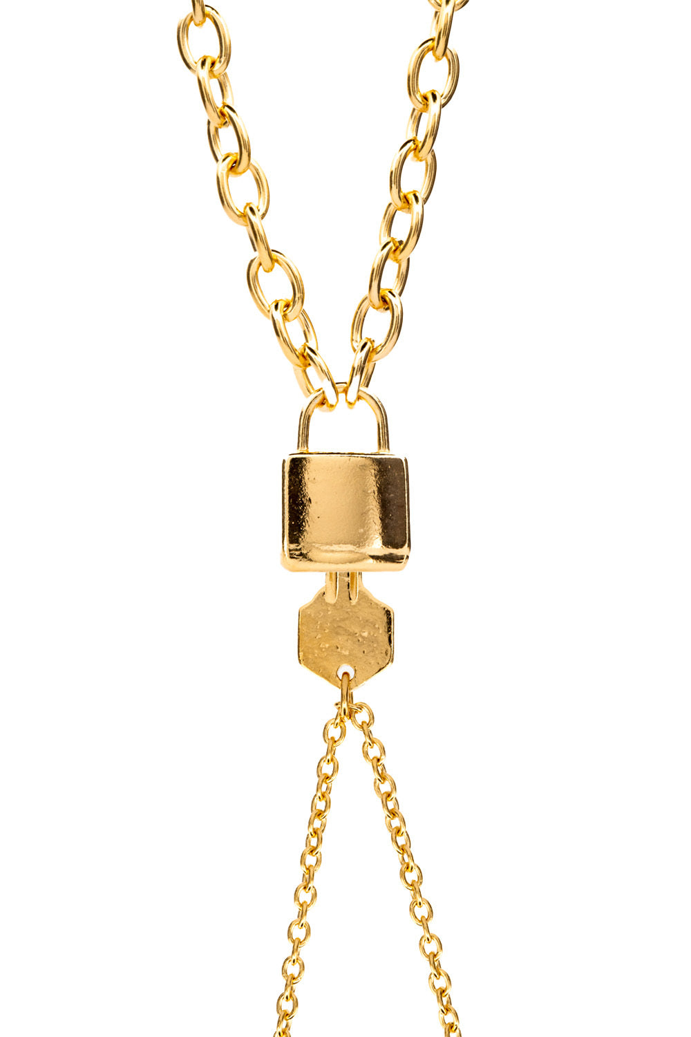 Lock and Key Necklace - Twin Kit | Gold