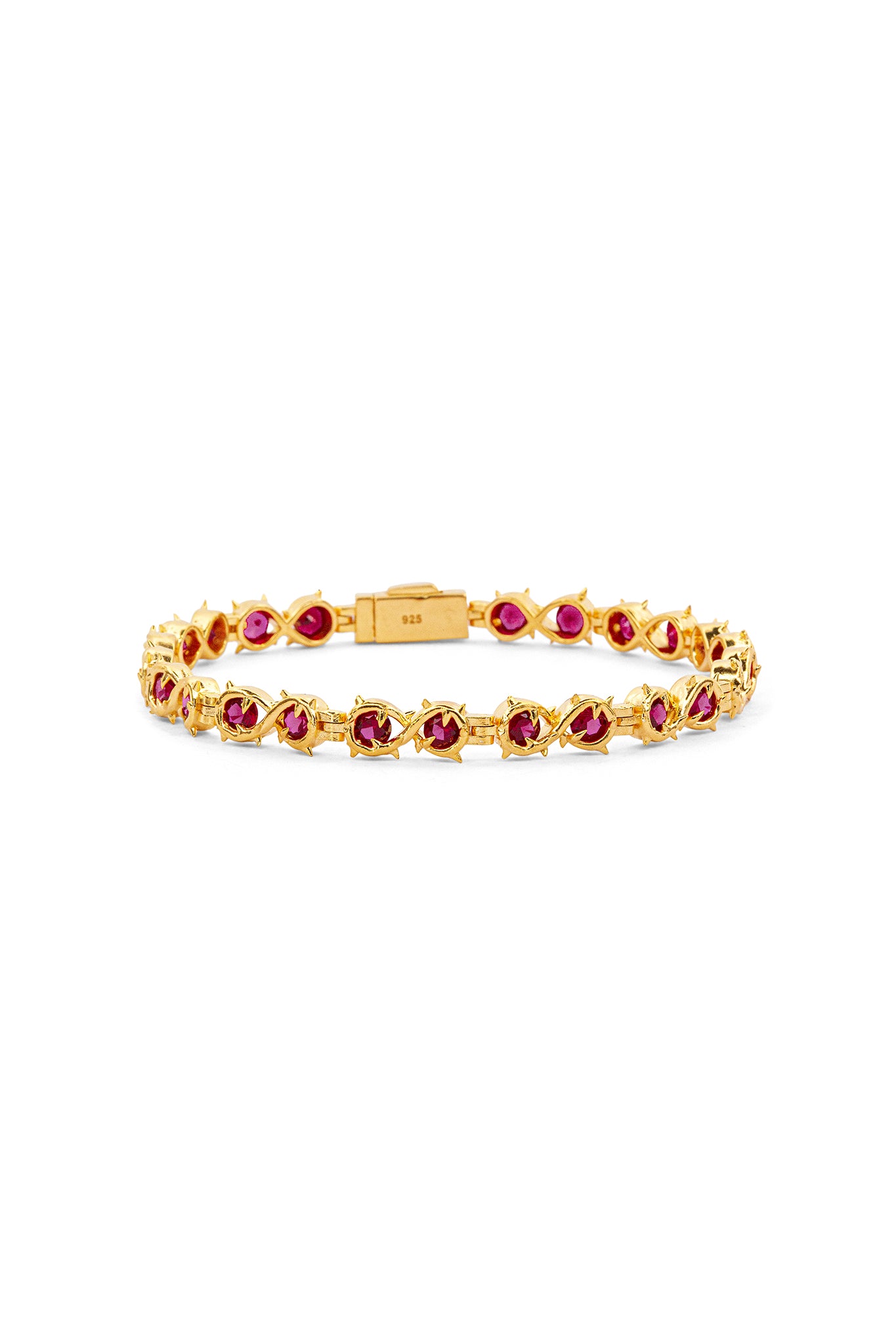 Needles Bracelet - Crimson | Gold