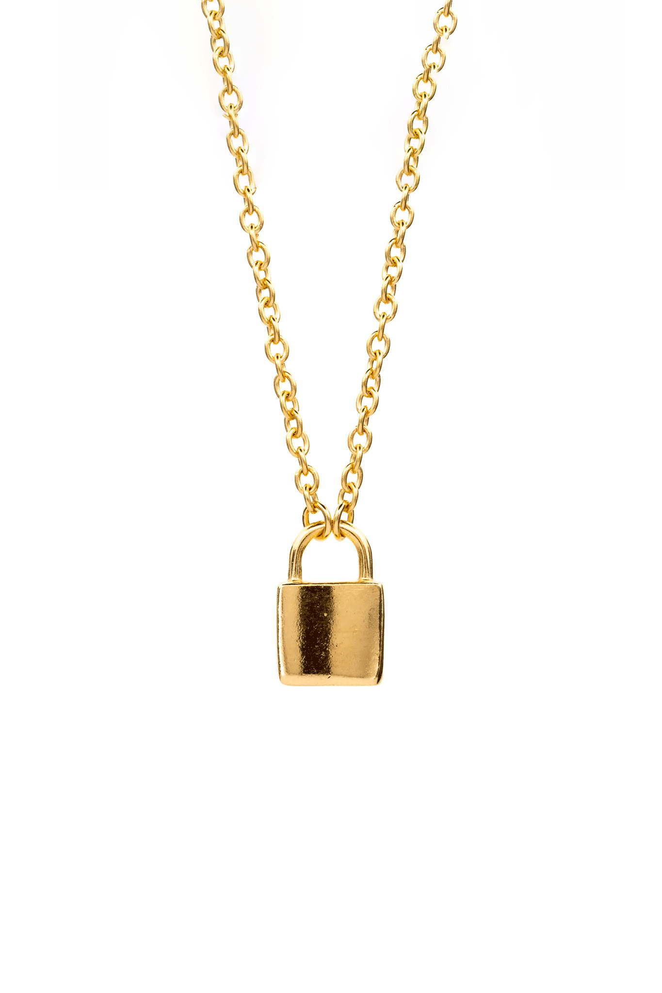 Lil' Lock Necklace | Gold