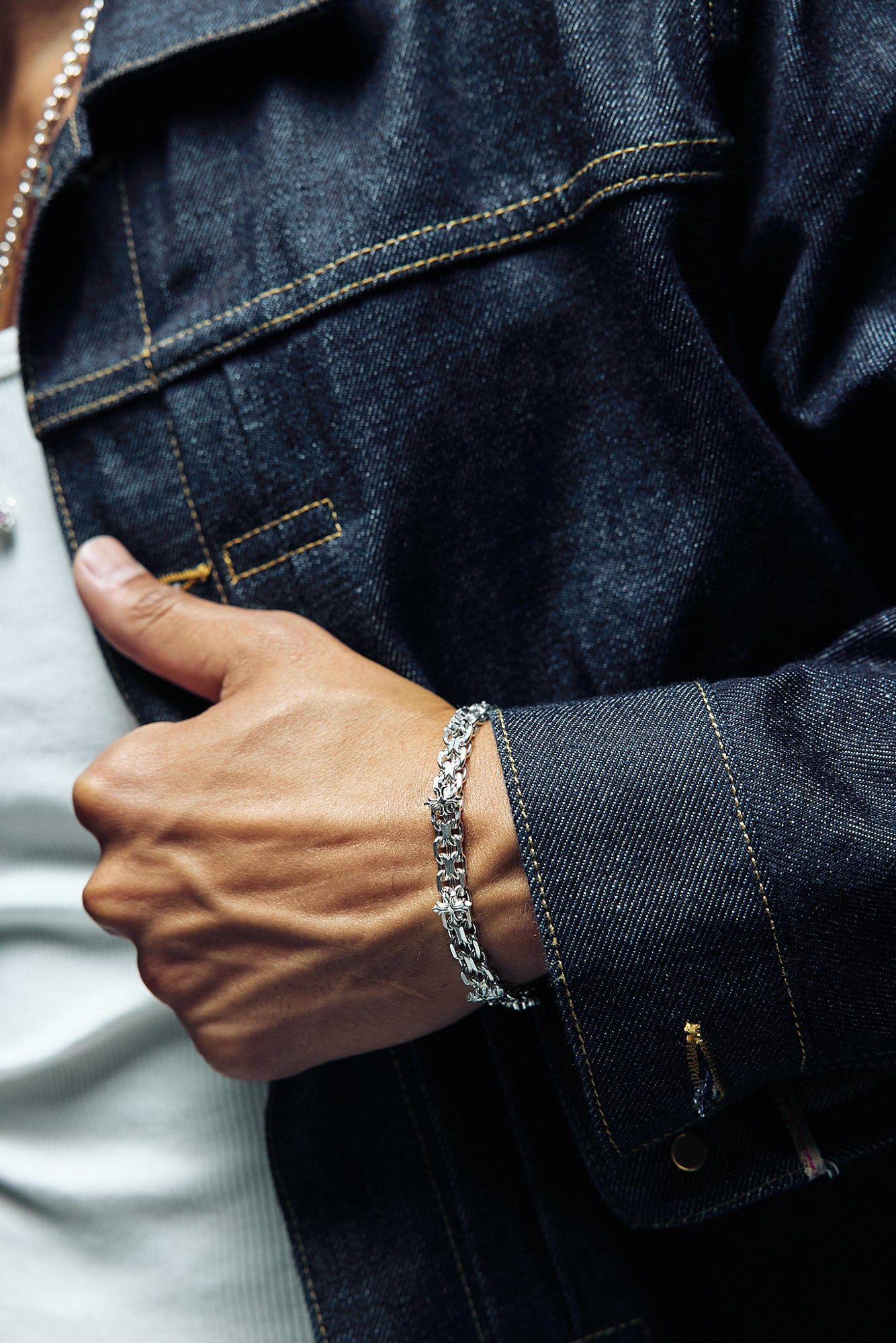 Binary Cross Bracelet