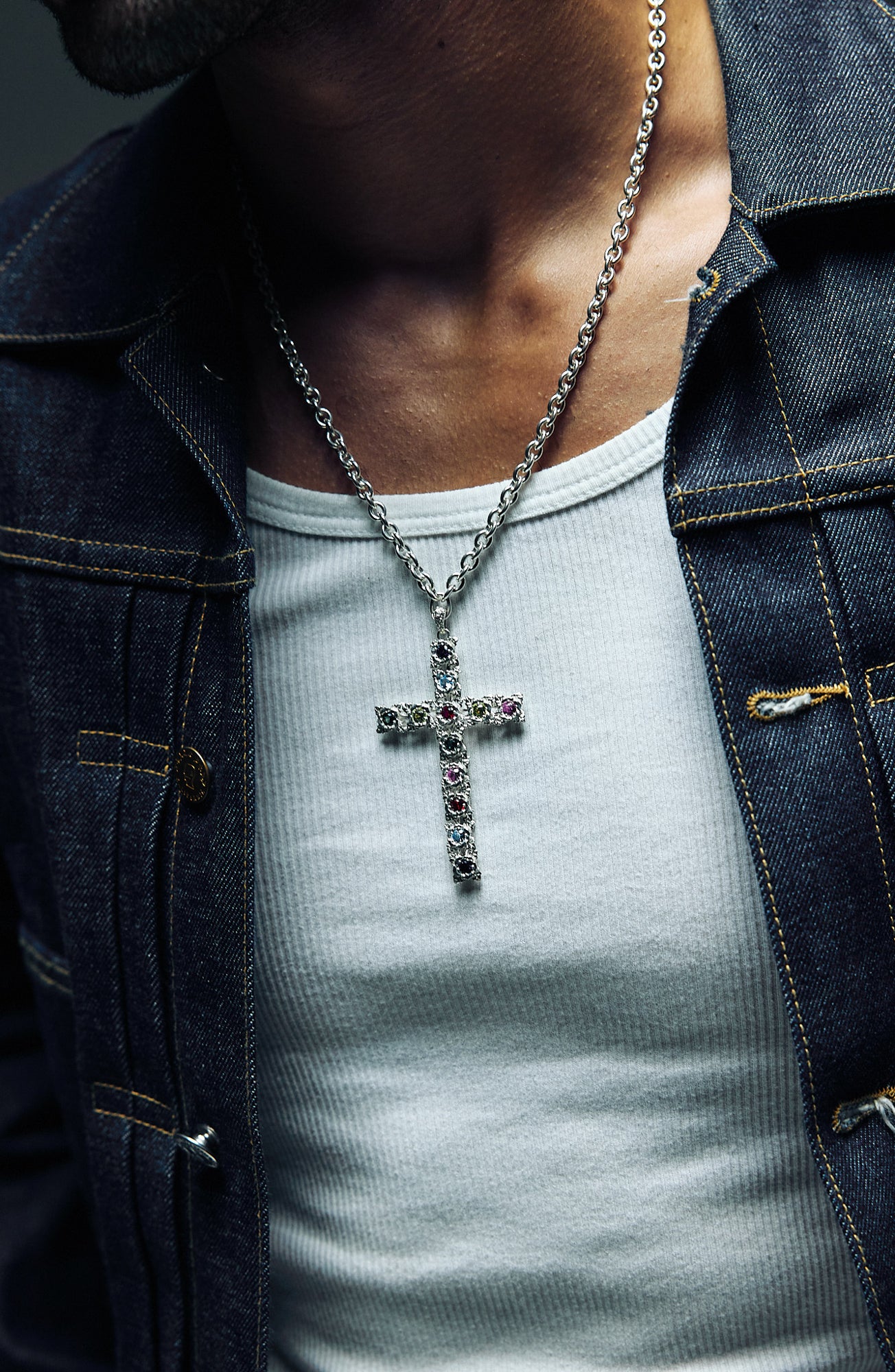 Big Bouquet Cross Necklace