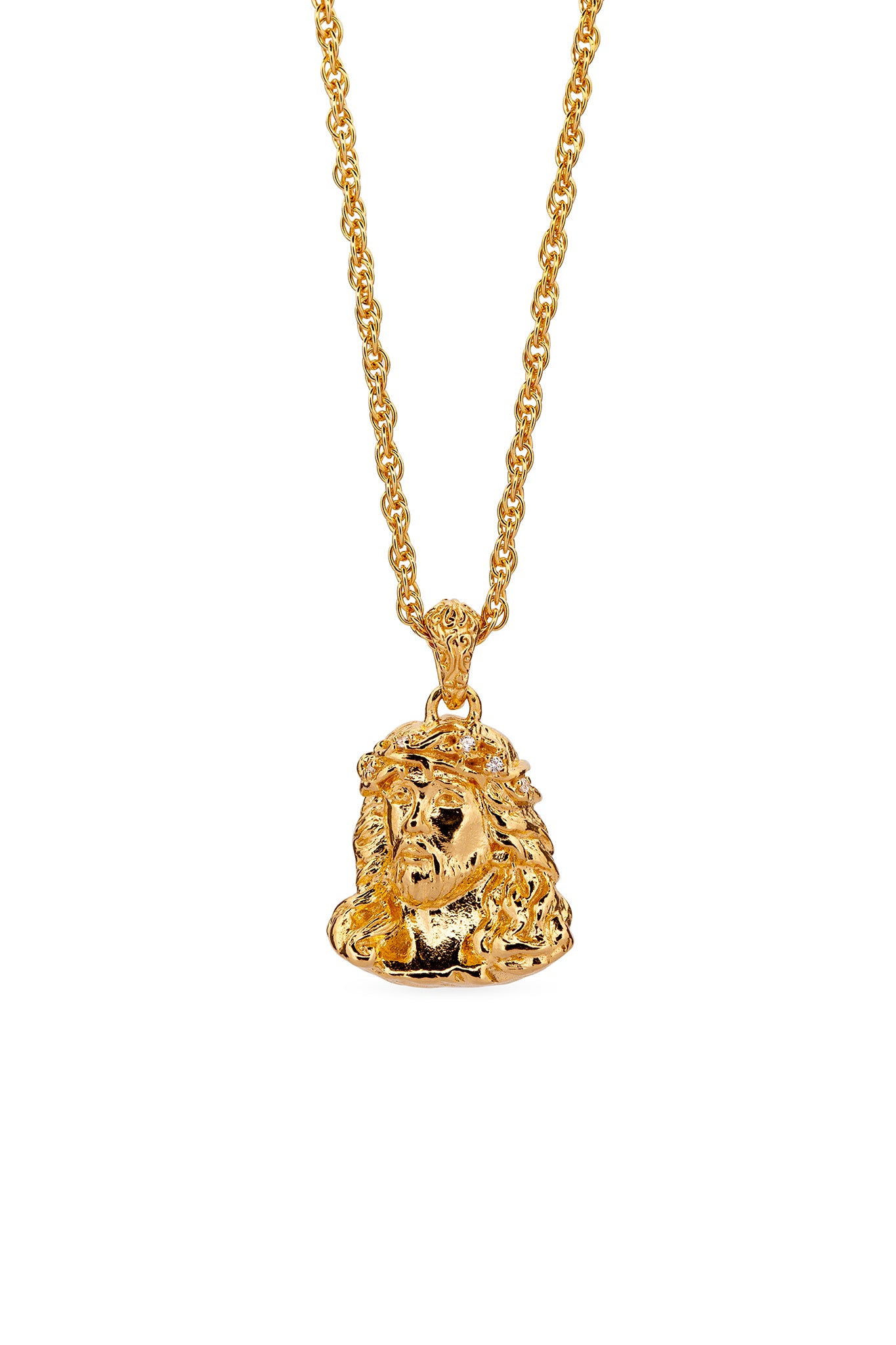 Jesus Piece Necklace | Gold