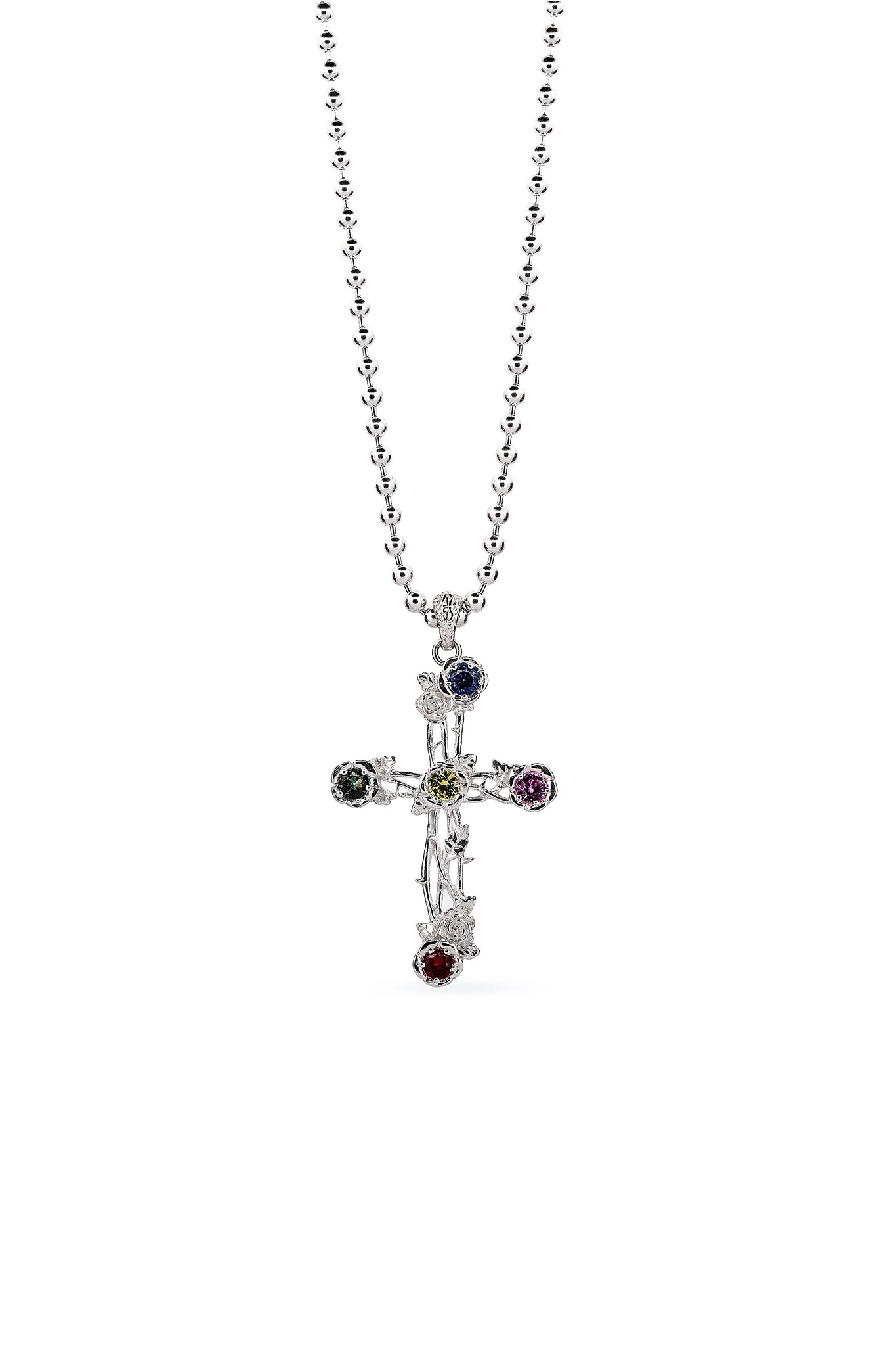 Bouquet Cross Necklace
