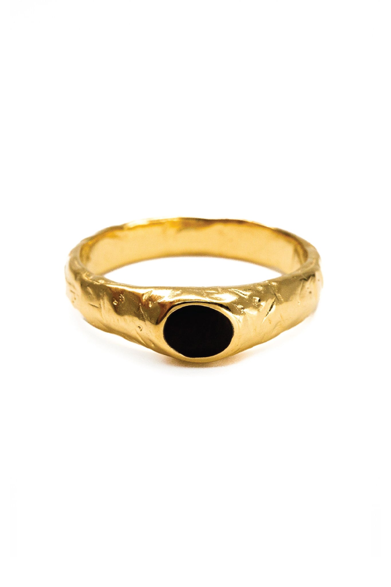 Pluto II Ring  - Onyx | Gold