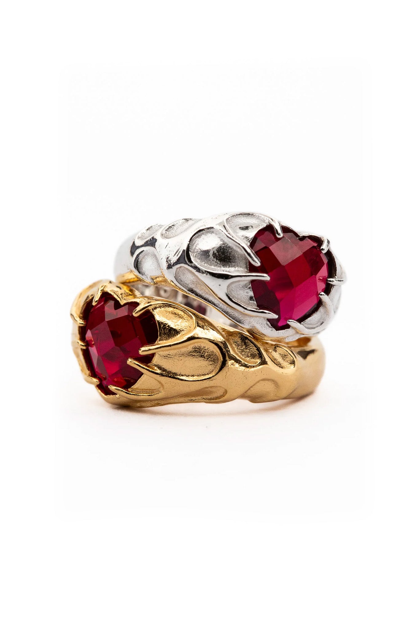 Flaming Heart Signet - Twin Kit | Silver & Gold