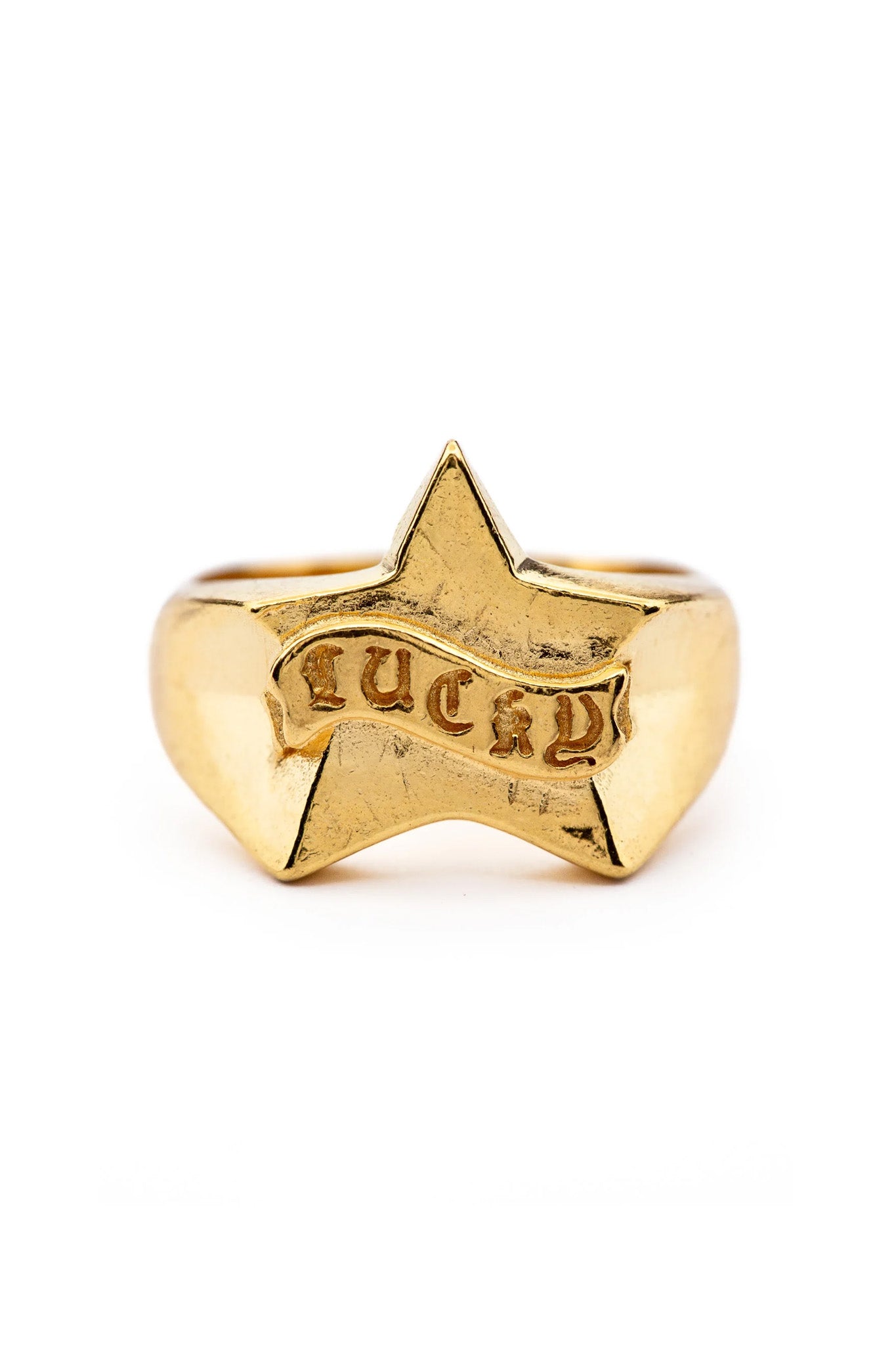 Lucky Star Signet | Gold