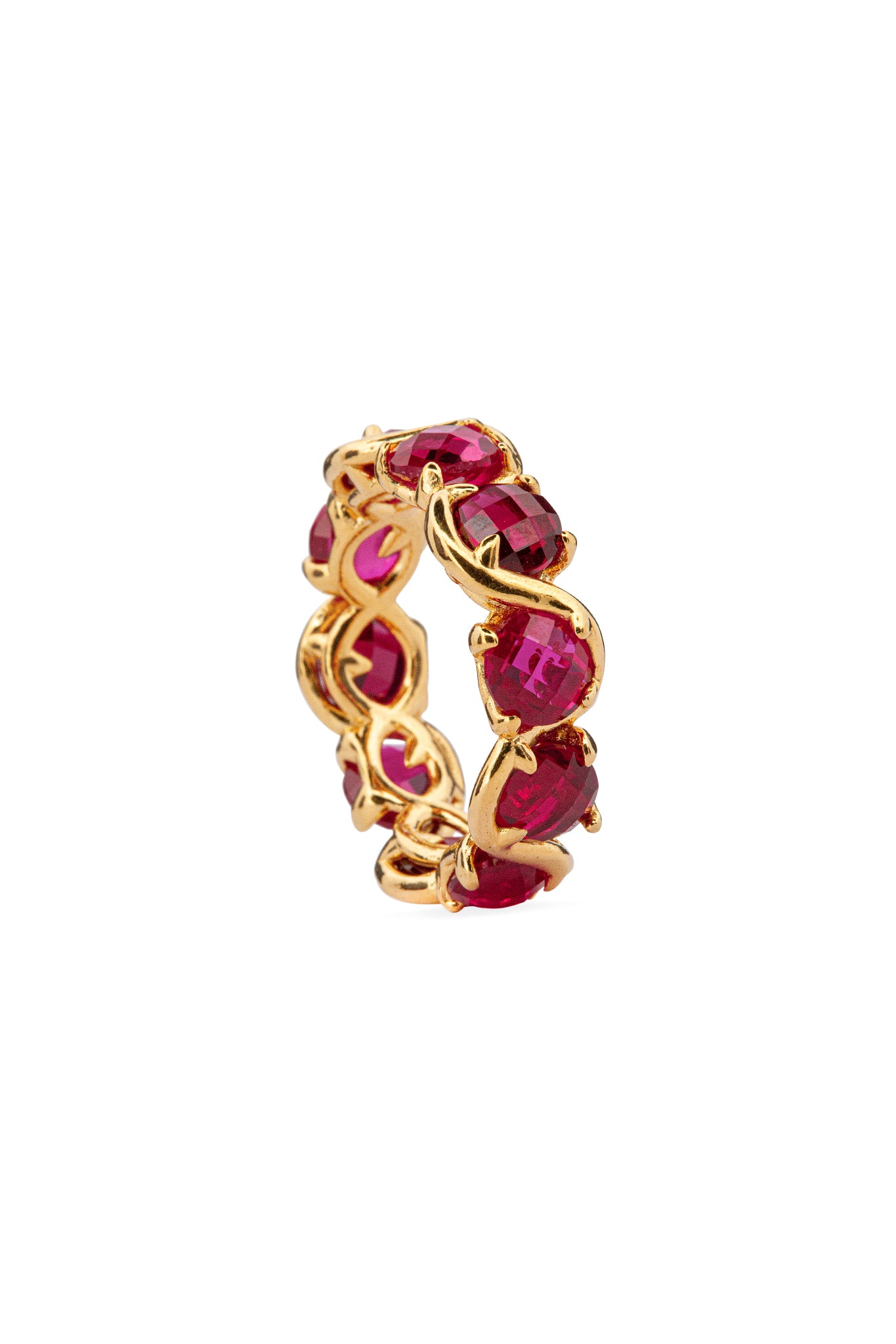 Sacred Vine Ring - Crimson | Gold