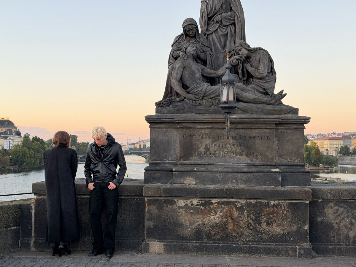 we flew to prague
