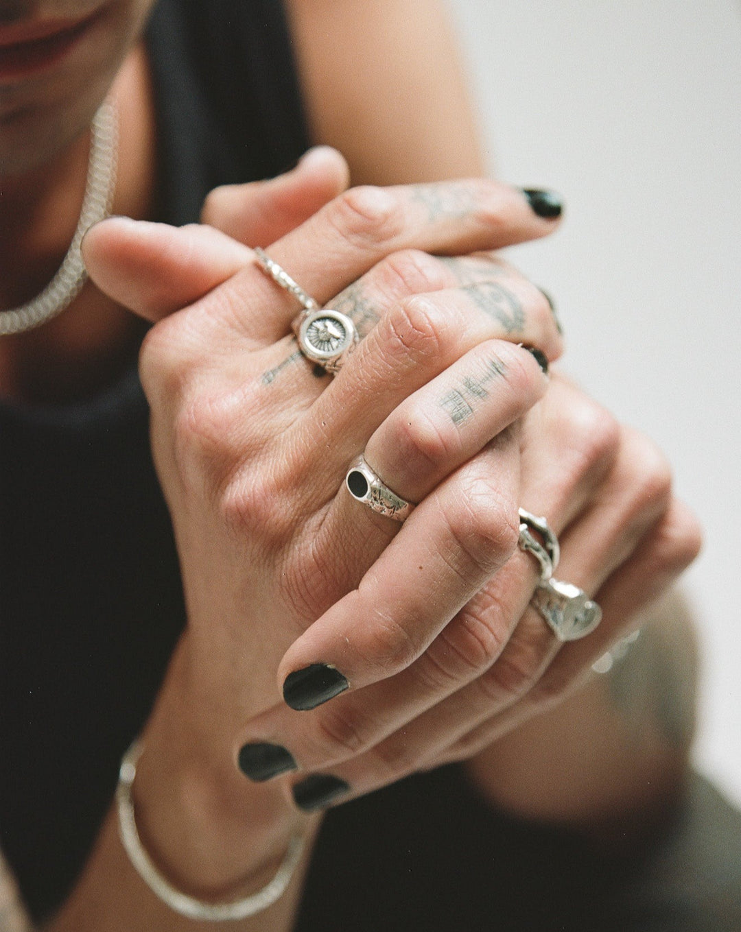 Pluto II Ring - Onyx