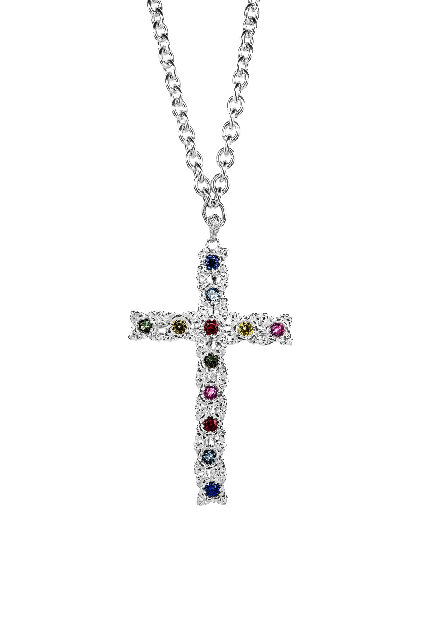 Big Bouquet Cross Necklace