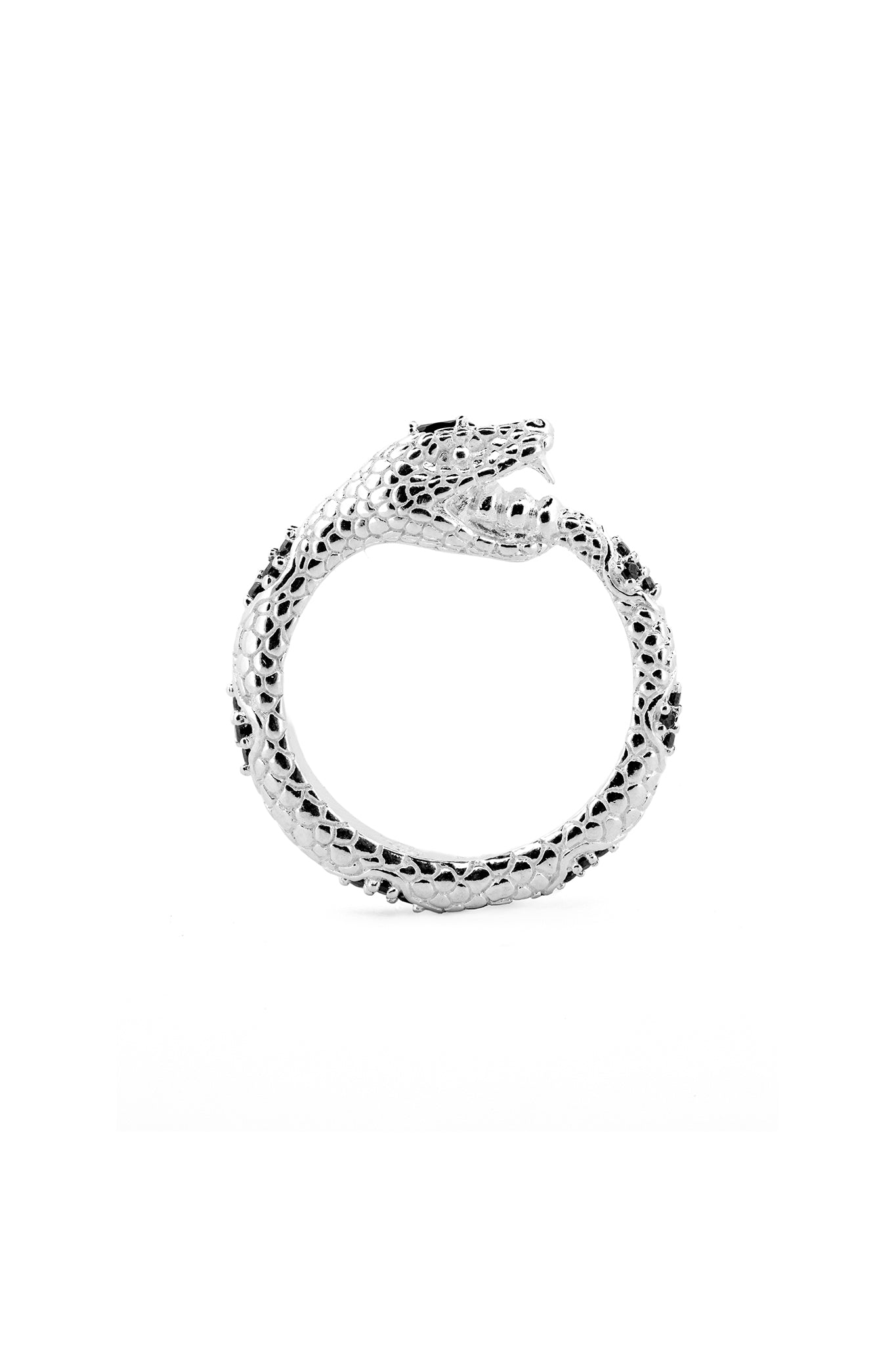 Ouroboros Ring - Black Spinel
