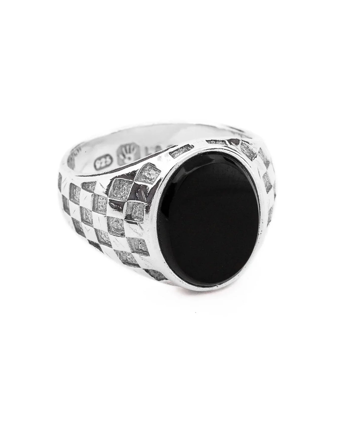 Checkered Signet - Onyx