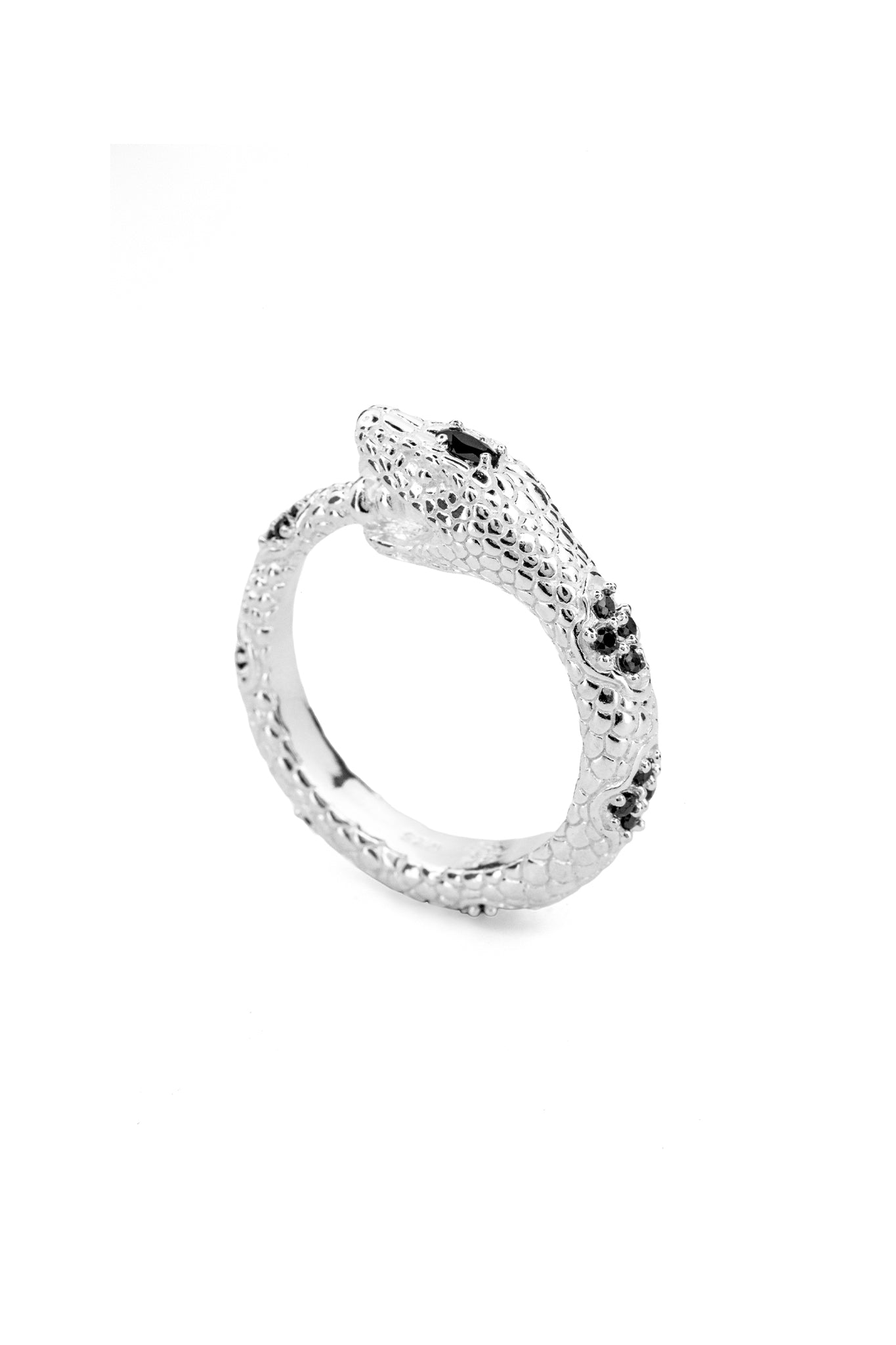 Ouroboros Ring - Black Spinel