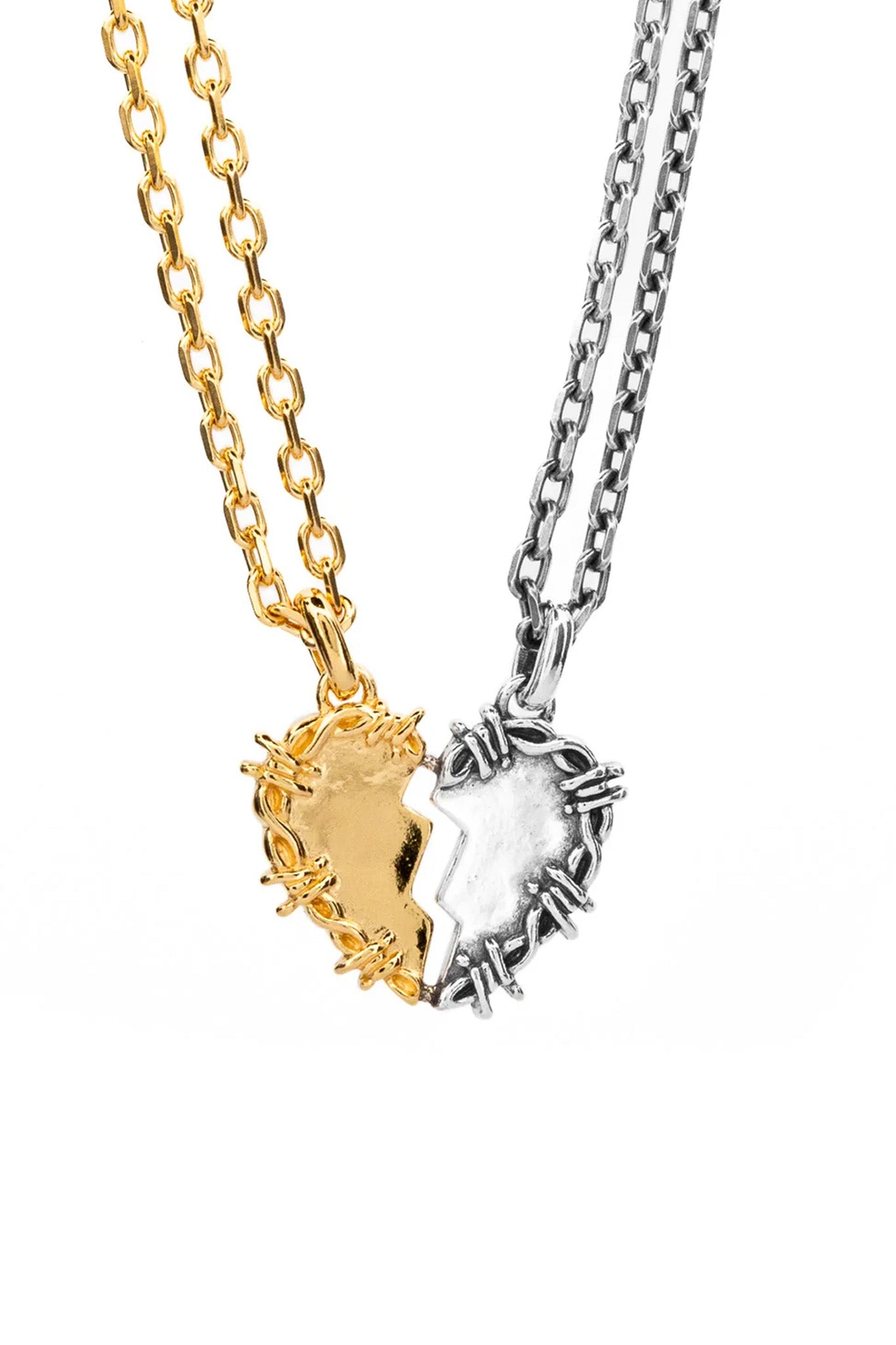 Breakable Heart Necklace | Gold + Silver – Lox & Chain