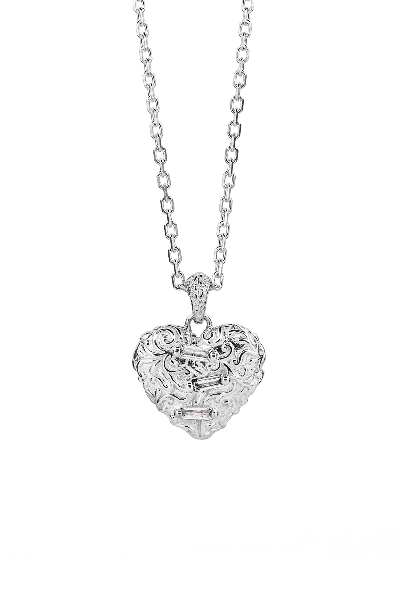 Stitched Heart Locket