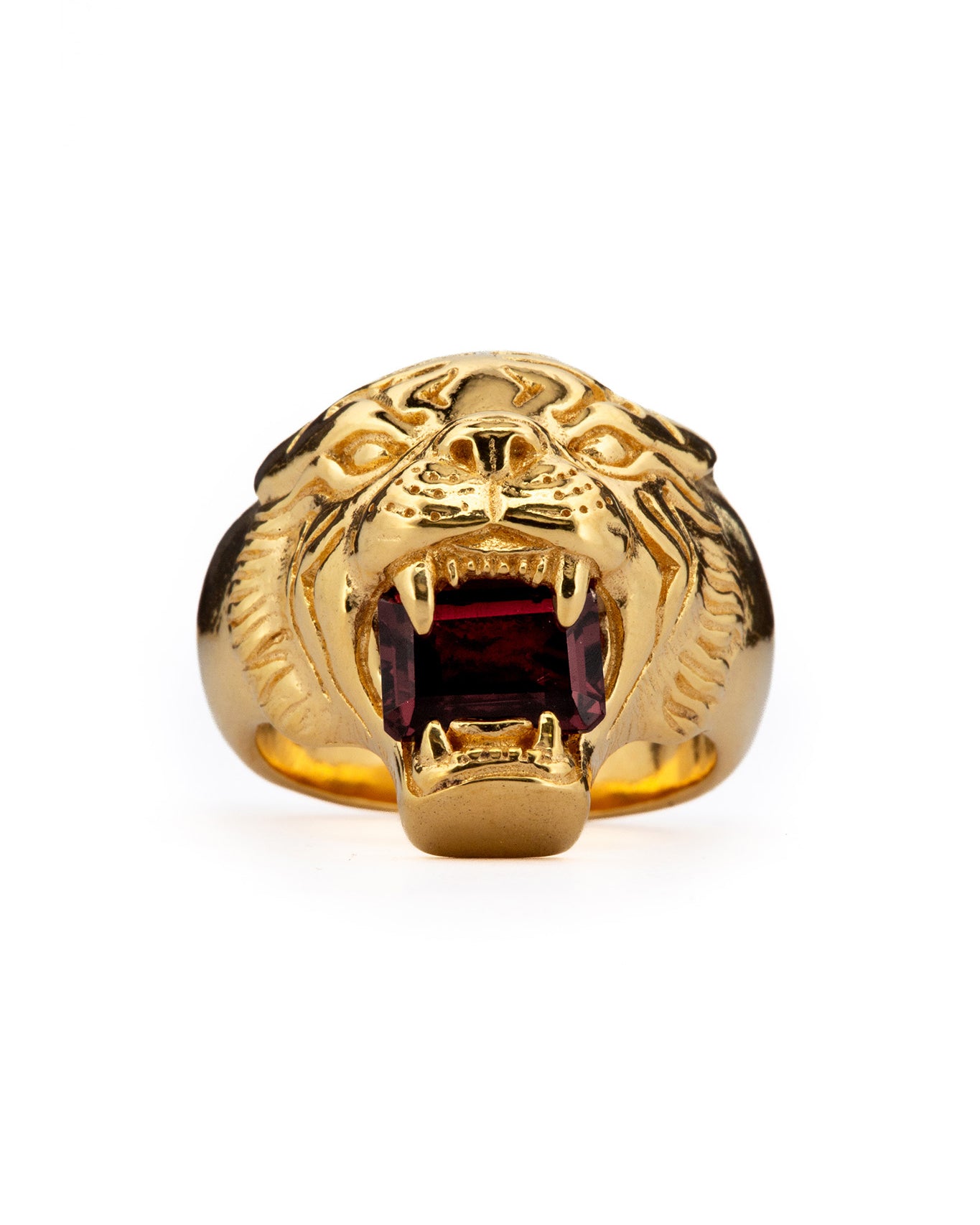 Love Kills Signet - Garnet | Gold