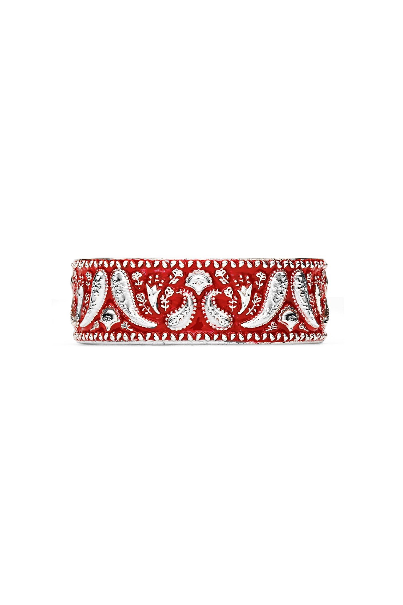 Bandana Ring - Red Enamel
