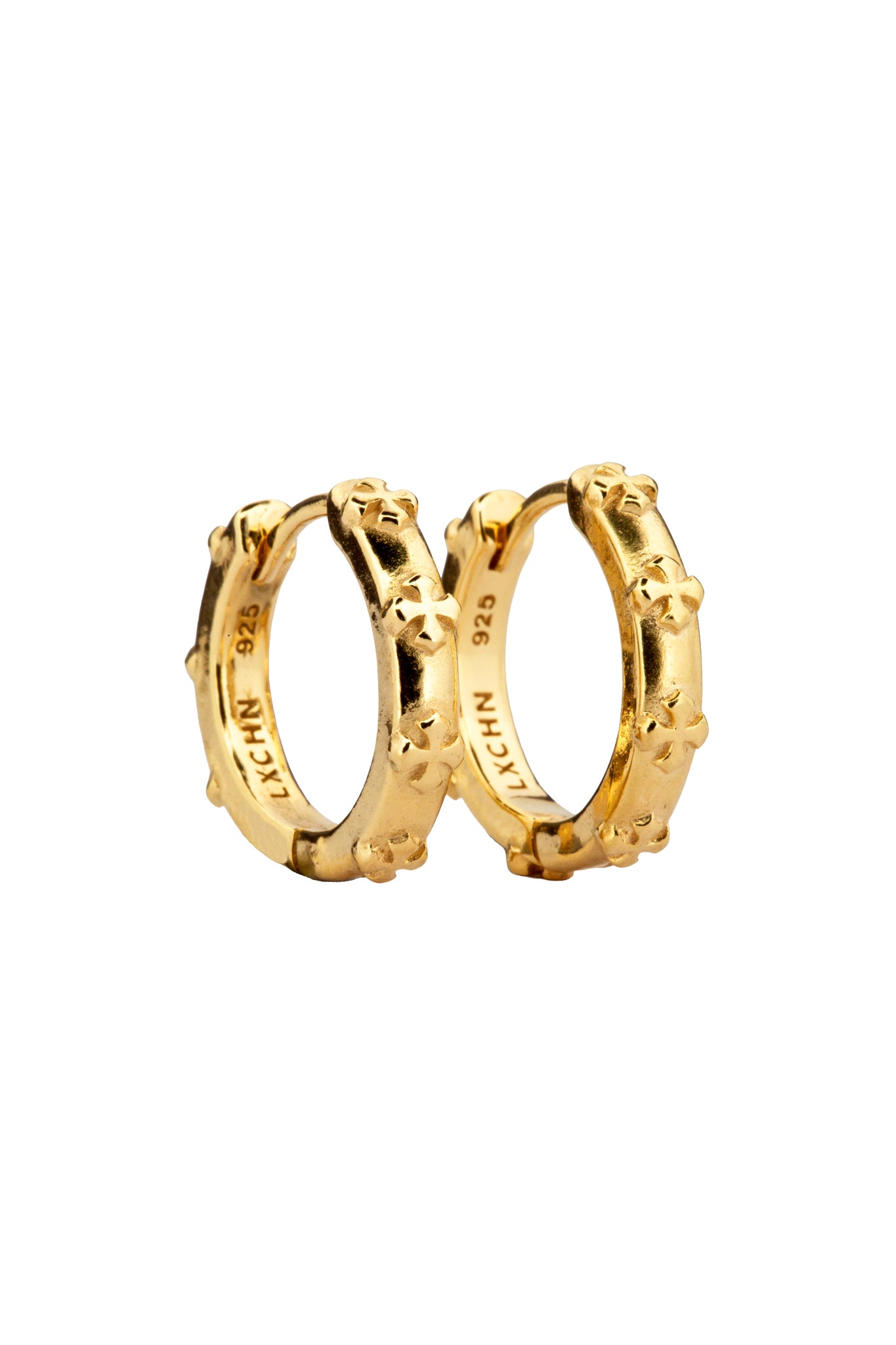 Cross Earrings | Gold