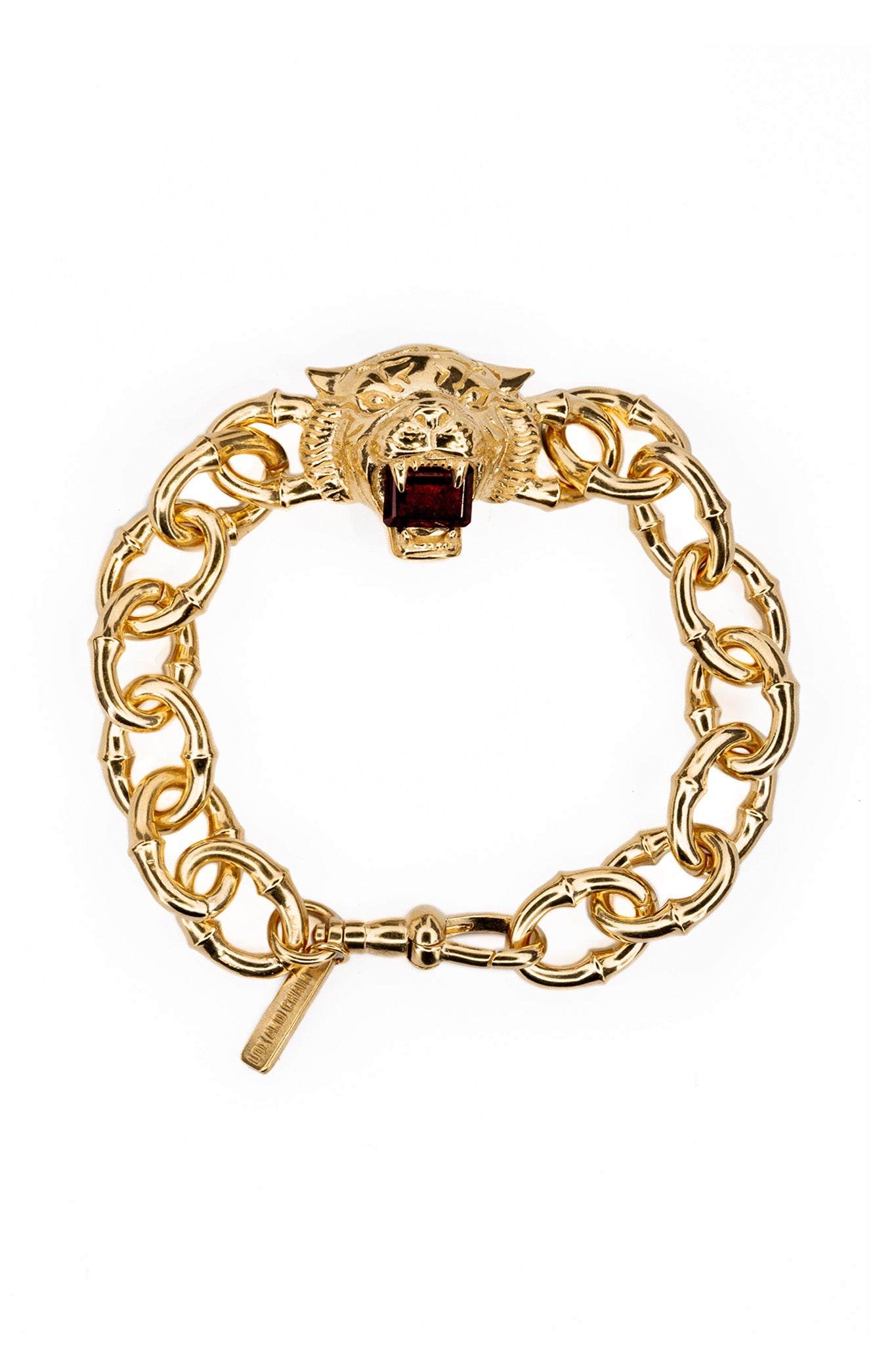 Love Kills Bracelet - Garnet | Gold