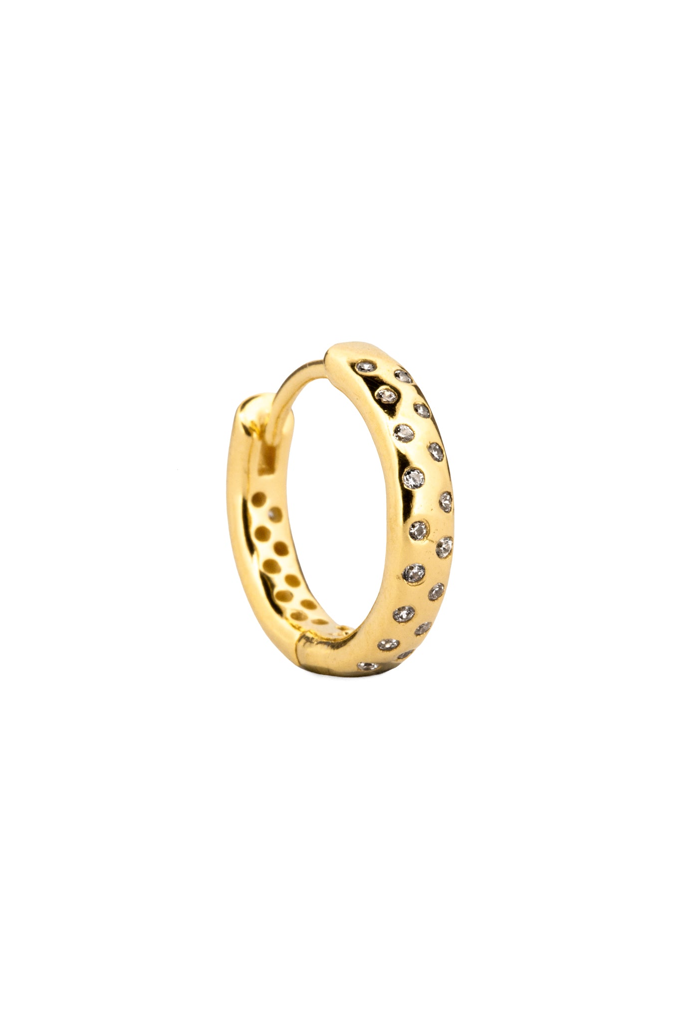 Pave Earrings | Gold