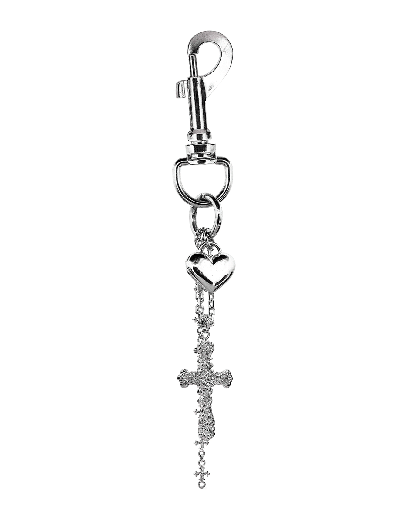 Cross Heart Key Chain