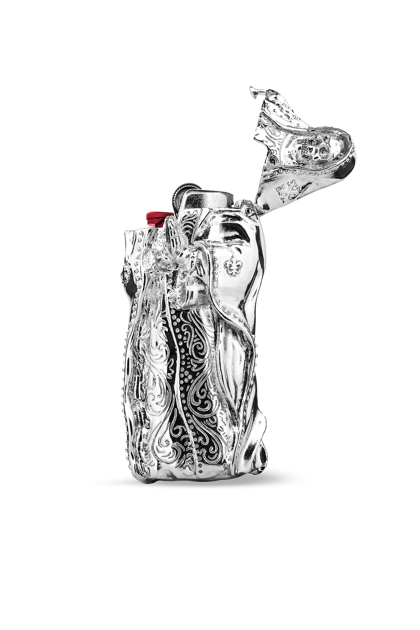 Santa Muerte Lighter Cover – Lox & Chain