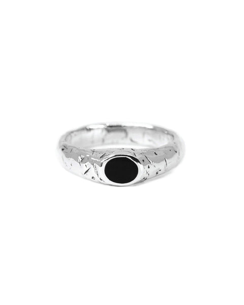 Pluto II Ring - Onyx – Lox & Chain