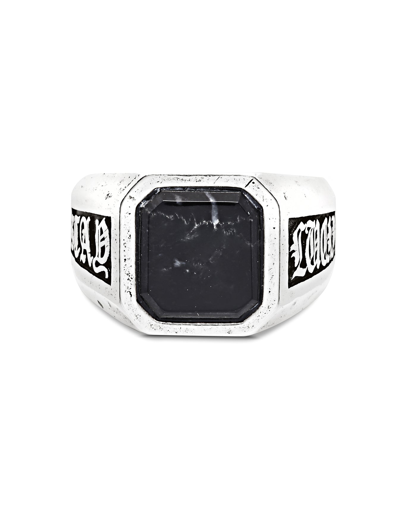 Stay Lucky Signet - Nero Granite