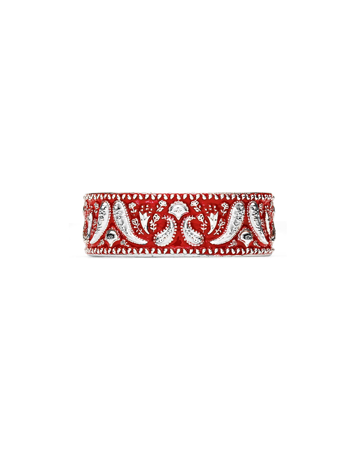 Bandana Ring - Red Enamel