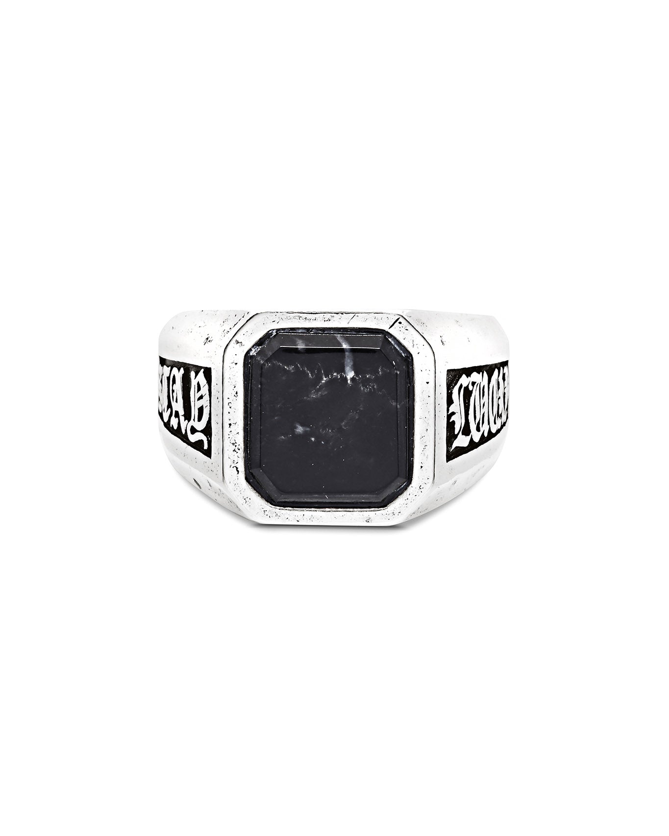 Stay Lucky Signet - Nero Granite