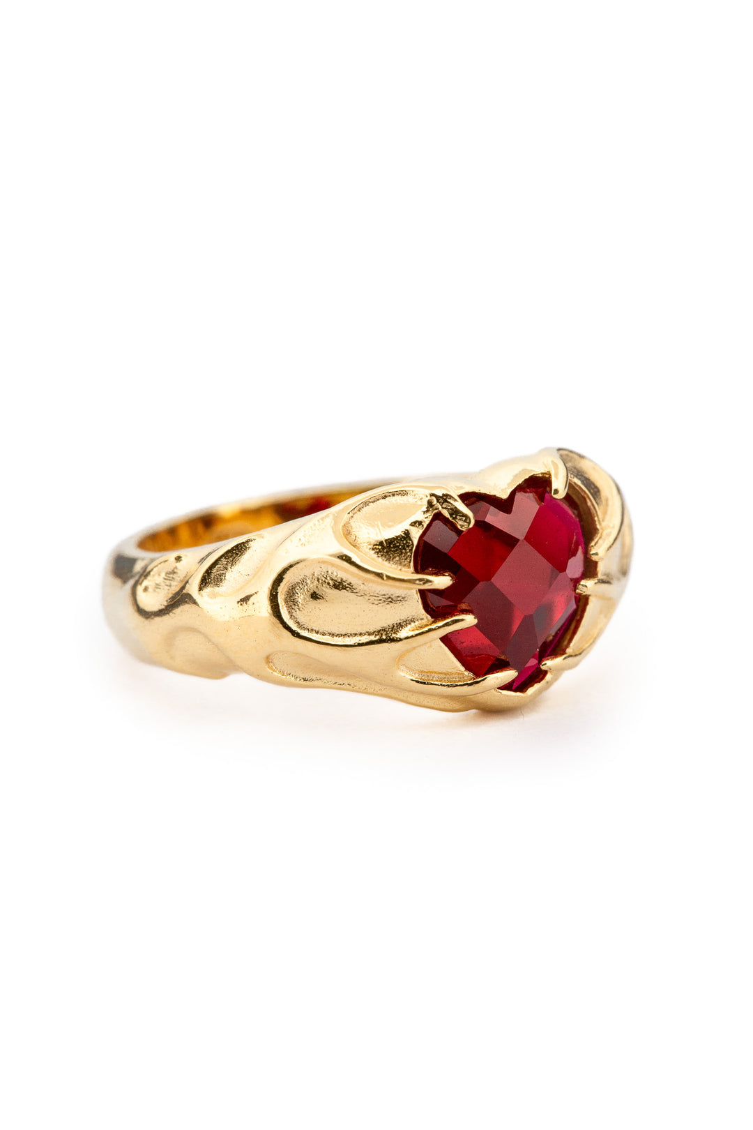 Flaming Heart Signet | Gold