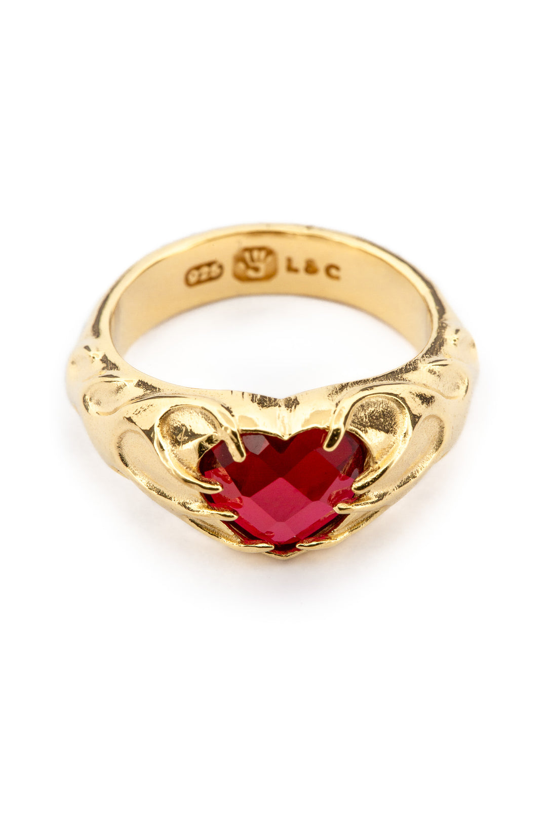 Flaming Heart Signet | Gold