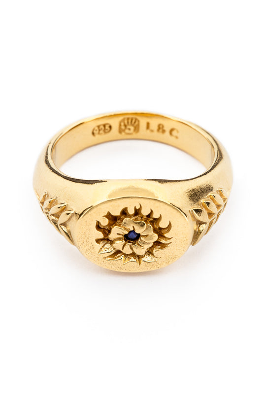 Violets Are Blue Signet I Gold