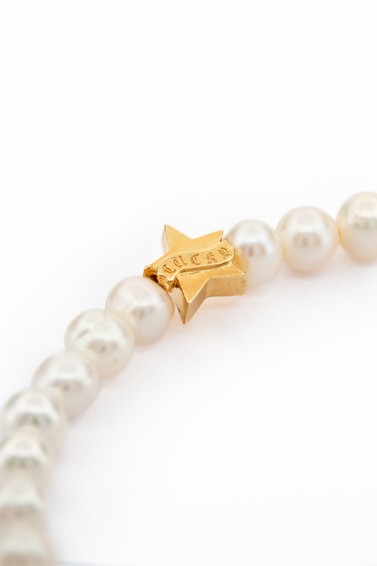 Lucky Star Pearl Necklace | Gold