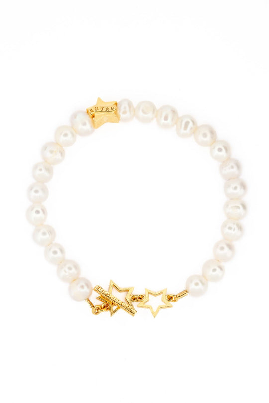 Lucky Star Pearl Bracelet