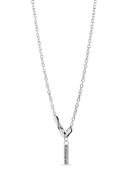 Stabbed Heart Necklace - Set | Silver