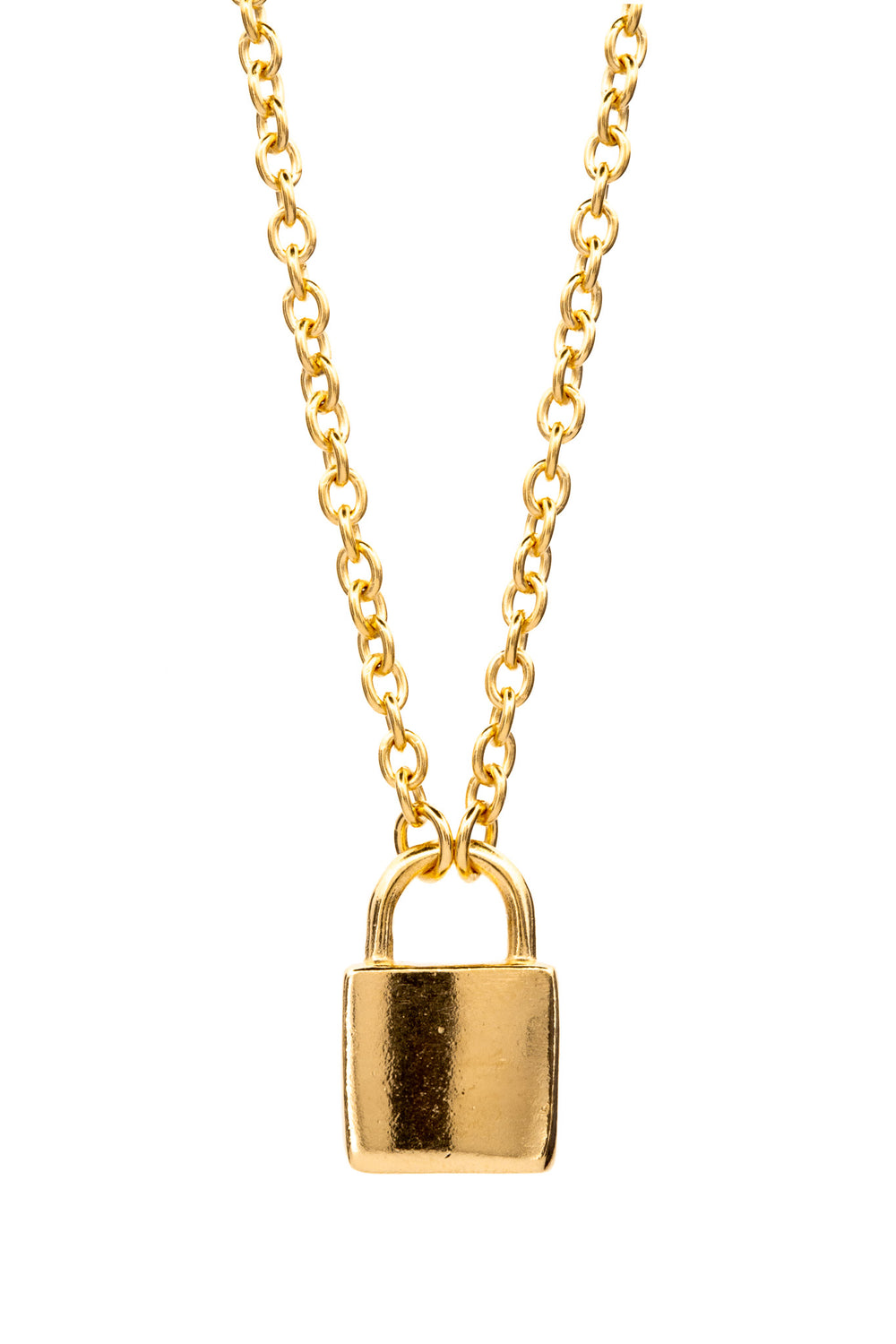 Lil' Lock Necklace | Gold