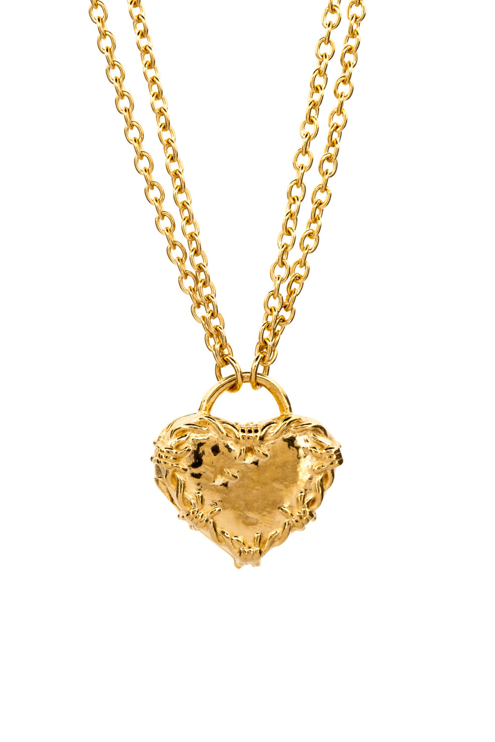 Barbwire Heart Locket | Gold
