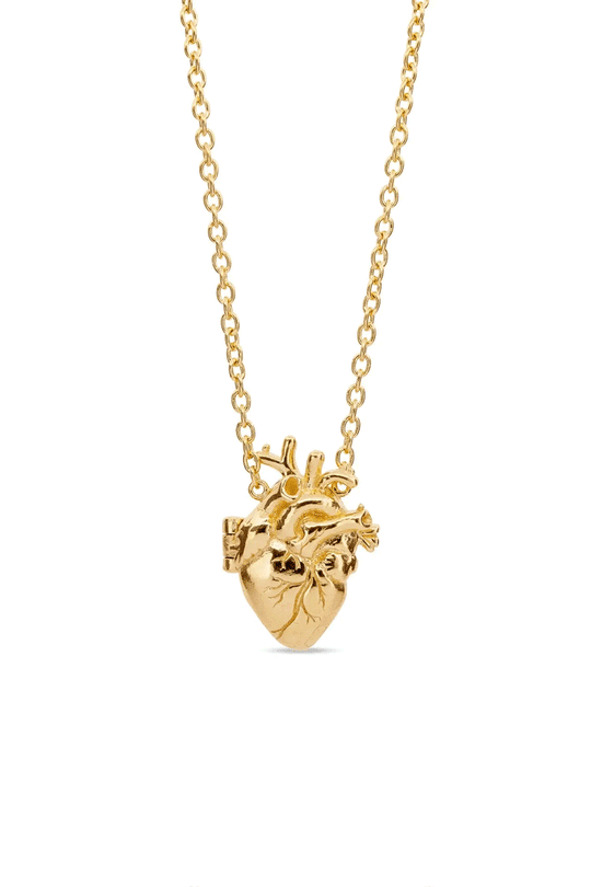 Anatomical Heart Locket | Gold