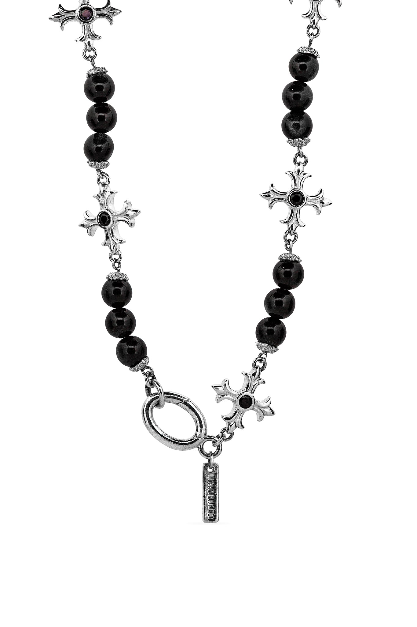Black Rosary Necklace