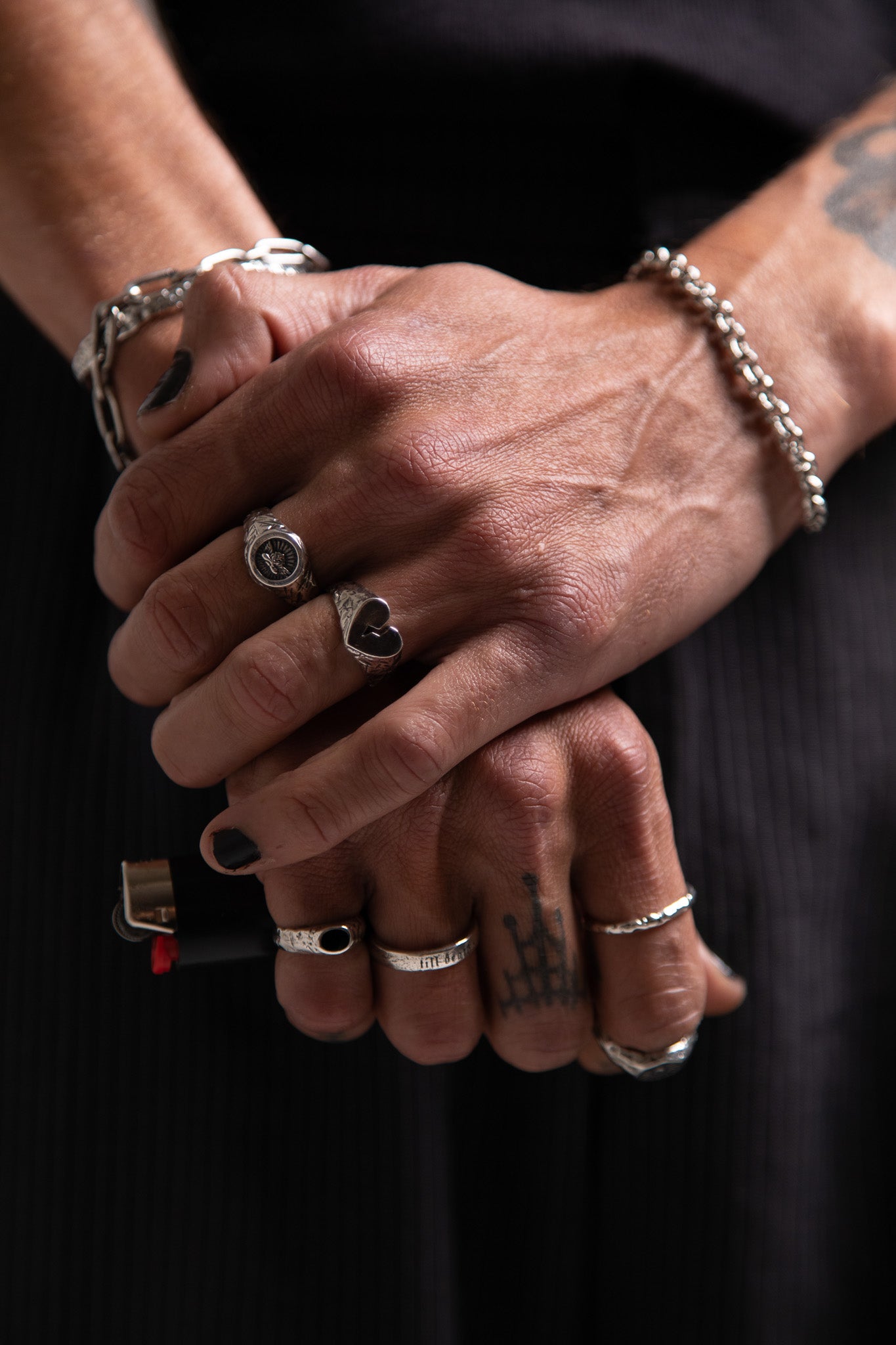 Pluto II Ring - Onyx – Lox & Chain