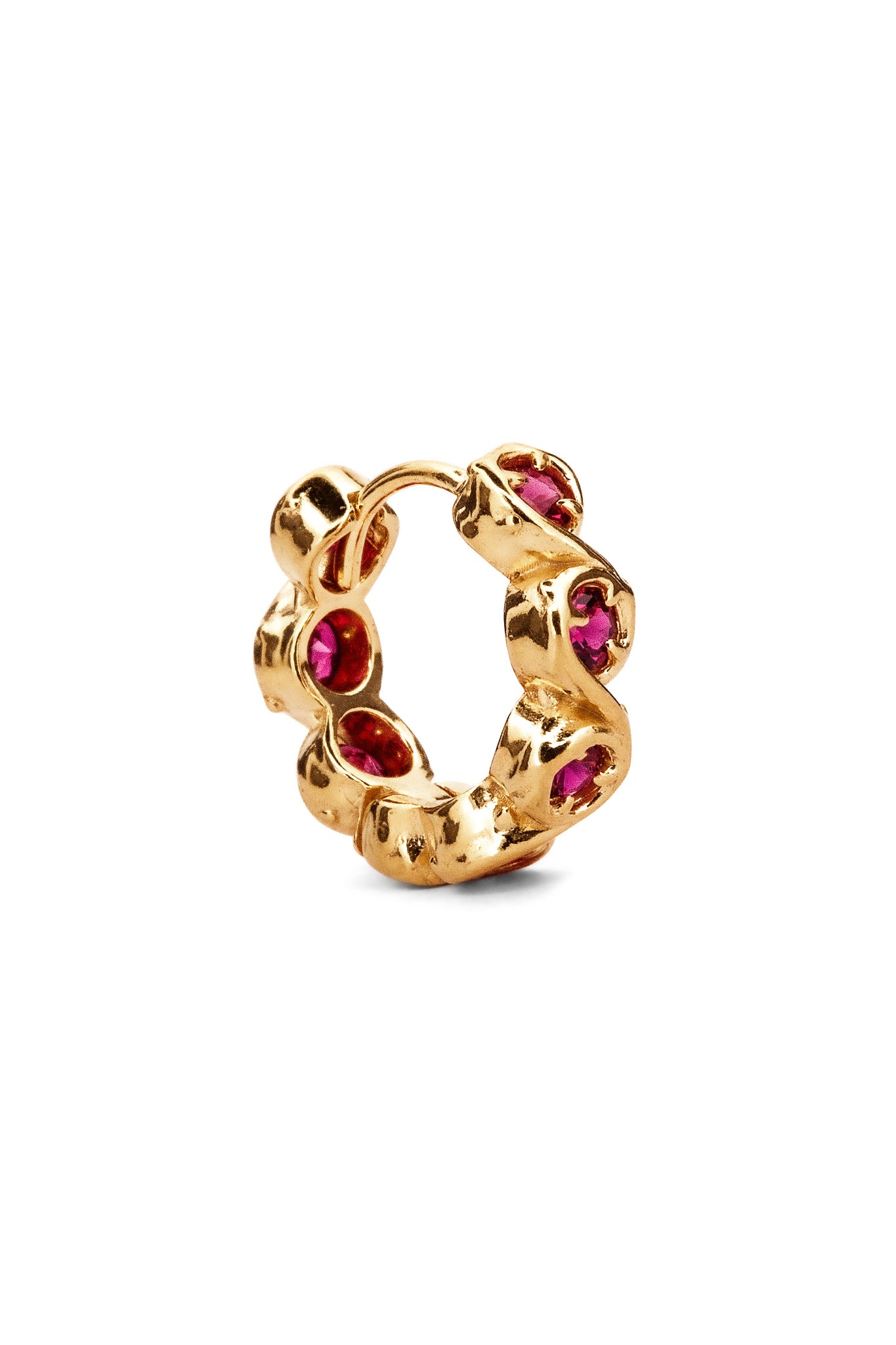 Needles Earrings – Garnet | Gold