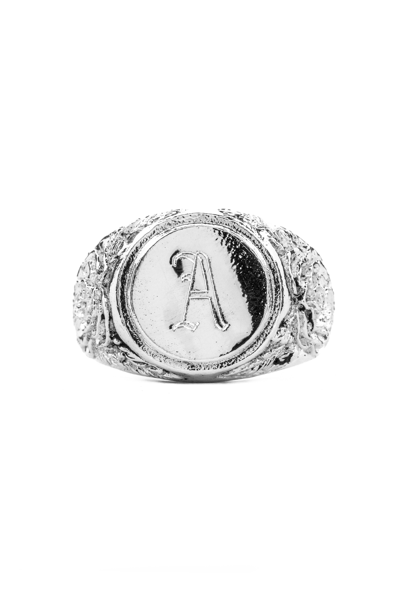 Engravable Floral Signet