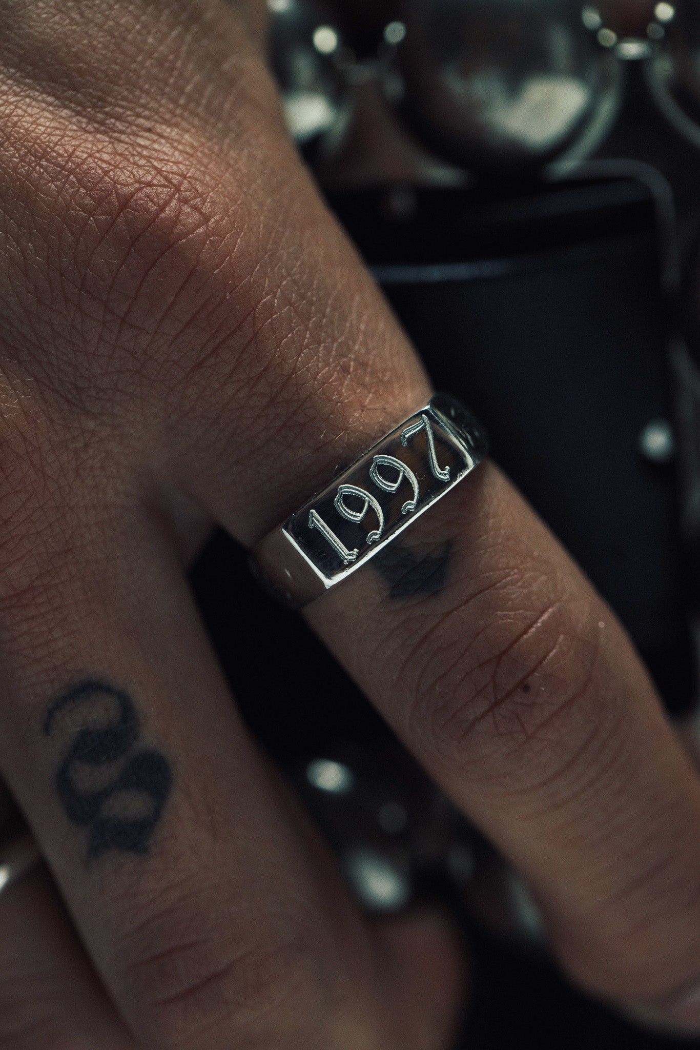 Year Signet - White Sapphire